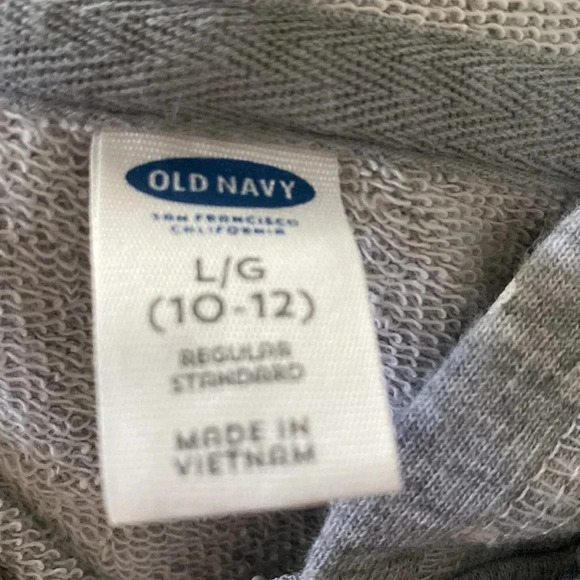 OLD NAVY JUSTICE EUC HOODIE SWEATSHIRT SHIRTS TOPS SUMMER TSHIRT SIZE L 10 12 - Picture 2 of 8